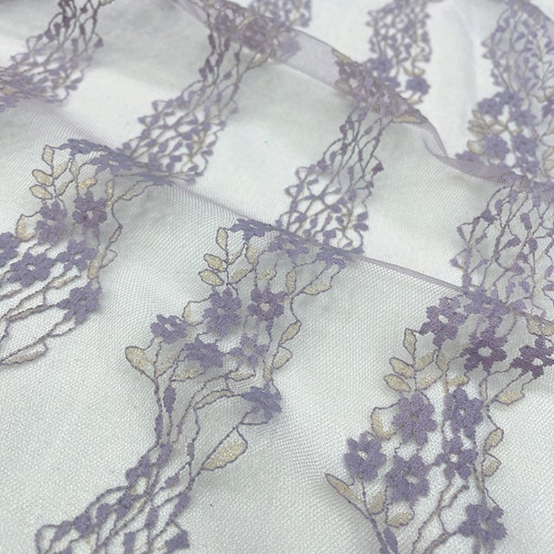 Eyelet Jacquard Kids Nylon Foil Lace Fabric for Women's Wear Wholesale 11